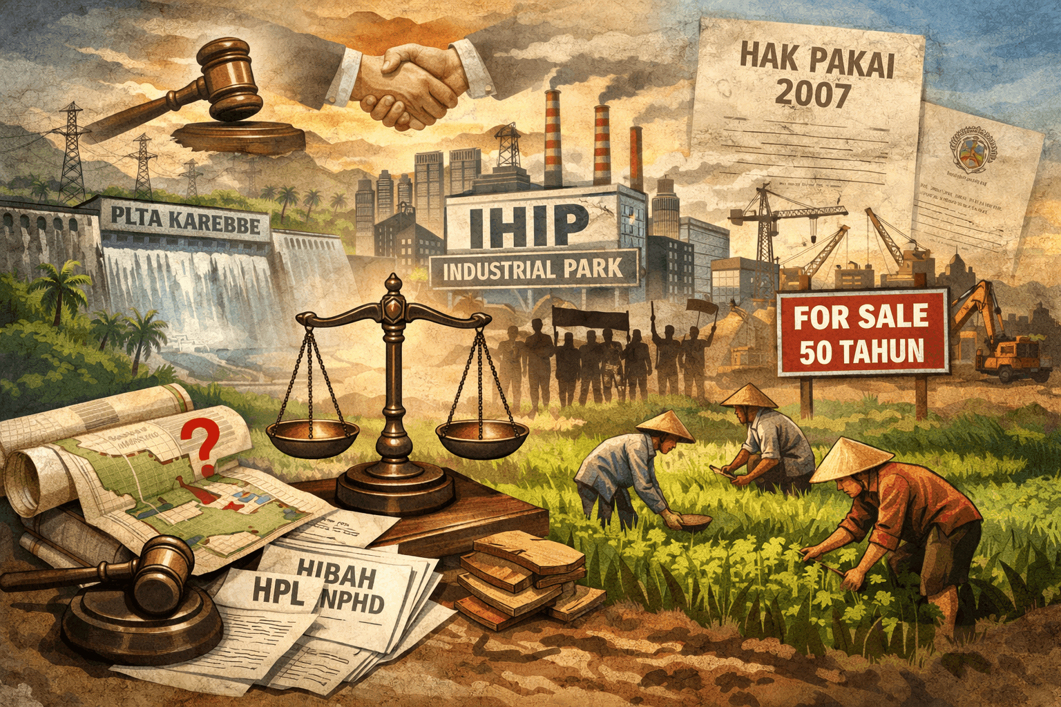 Bayang Masalah Hukum PSN Kawasan Industri IHIP di Lahan Kompensasi PLTA Karebbe Luwu Timur